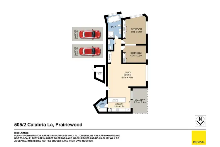 Floorplan of Homely apartment listing, 505/2 Calabria Lane, Prairiewood NSW 2176
