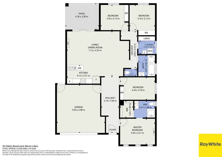 Floorplan of Homely house listing, 36 Stakes Boulevard, Manor Lakes VIC 3024