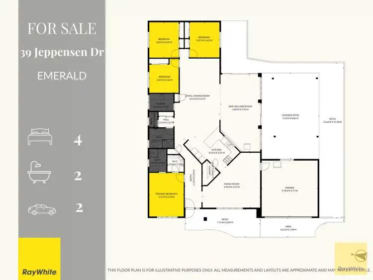 Floorplan of Homely house listing, 39 Jeppesen Drive, Emerald QLD 4720