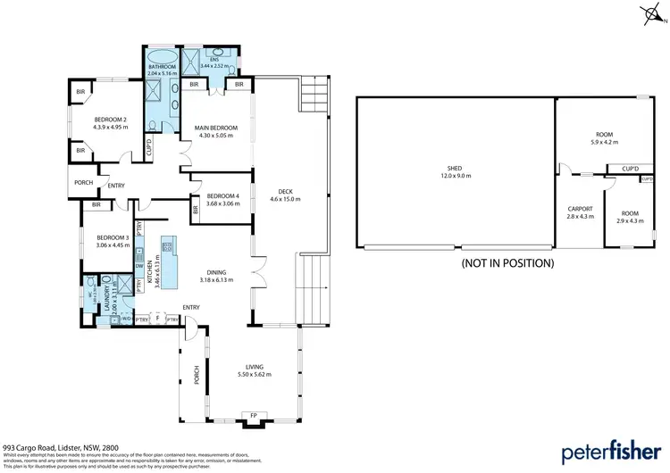 Floorplan of Homely rural property listing, 993 Cargo Road, Orange NSW 2800