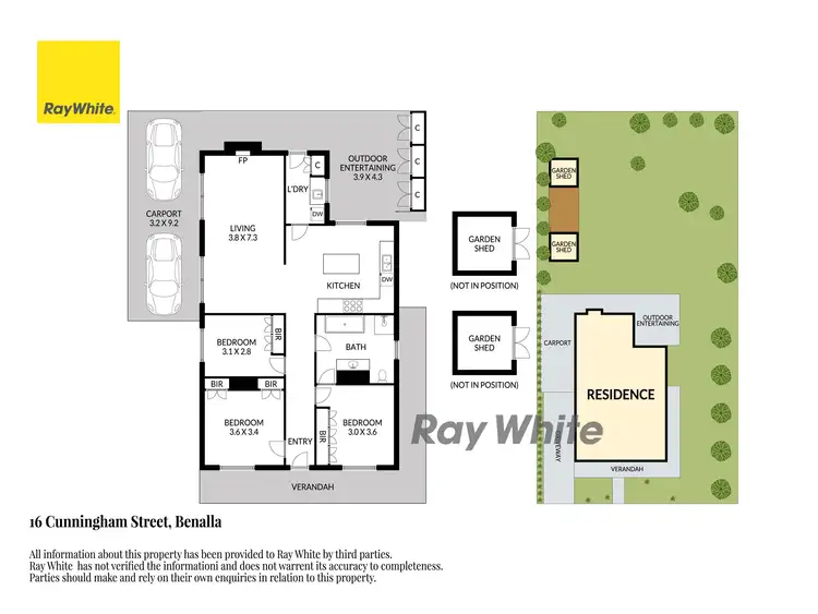 Floorplan of Homely house listing, 16 Cunningham Street, Benalla VIC 3672