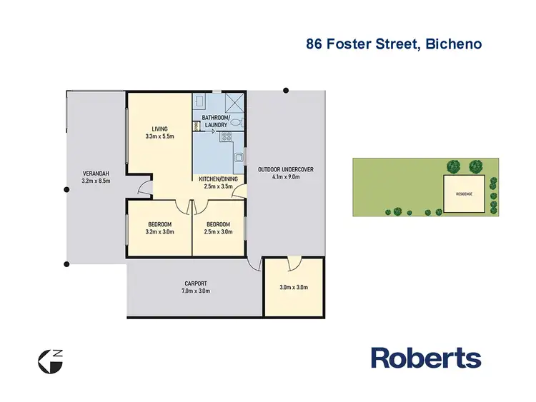 Floorplan of Homely house listing, 86 Foster Street, Bicheno TAS 7215