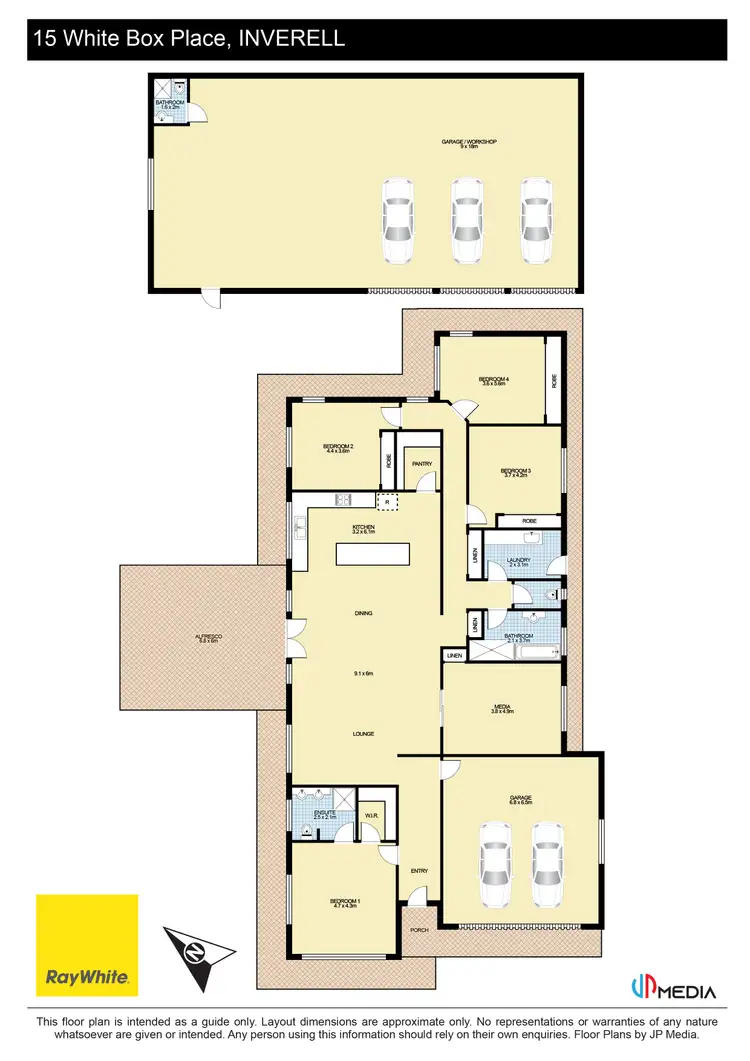 Floorplan of Homely rural property listing, 15 White Box Place, Inverell NSW 2360