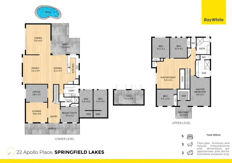Floorplan of Homely house listing, 22 Apollo Place, Springfield Lakes QLD 4300