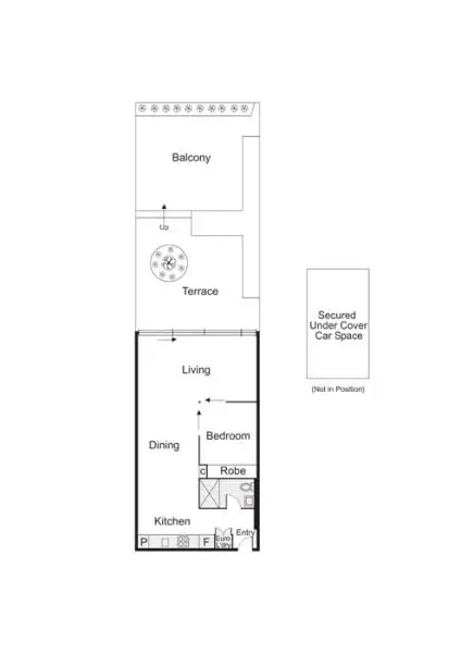 Floorplan of Homely apartment listing, 404/152 Sturt Street, Southbank VIC 3006