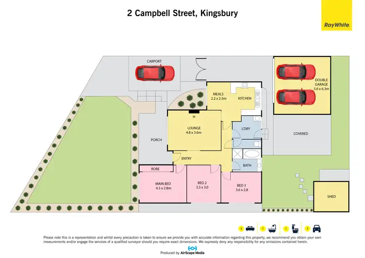 Floorplan of Homely house listing, 2 Campbell Street, Kingsbury VIC 3083