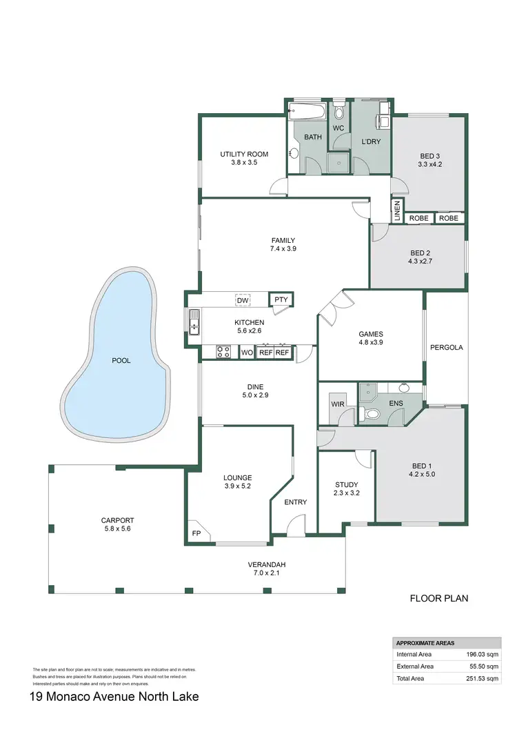Floorplan of Homely house listing, 19 Monaco Avenue, North Lake WA 6163