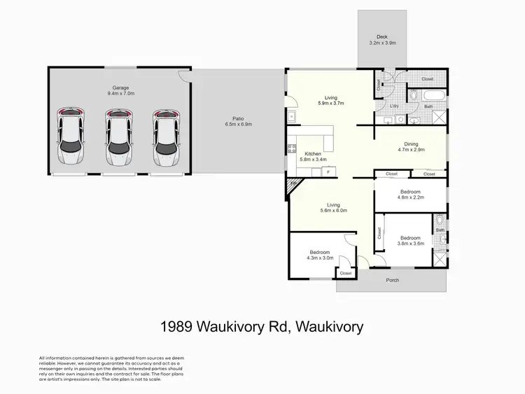 Floorplan of Homely rural property listing, 1989 Waukivory Road, Waukivory via, Gloucester NSW 2422