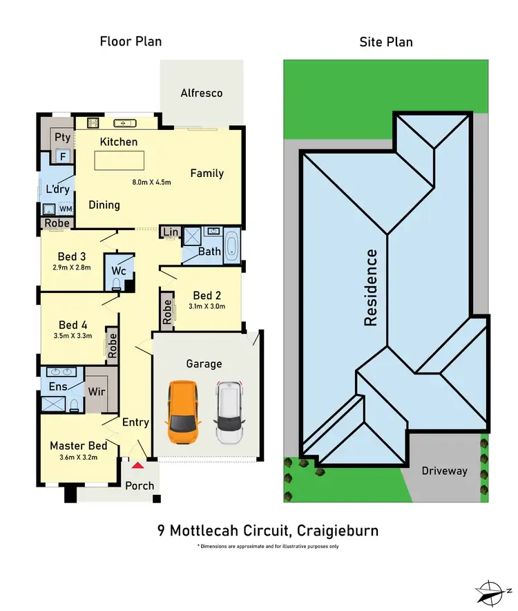 Floorplan of Homely house listing, 9 Mottlecah Circuit, Craigieburn VIC 3064