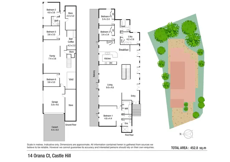 Floorplan of Homely house listing, 14 Orana Court, Castle Hill QLD 4810