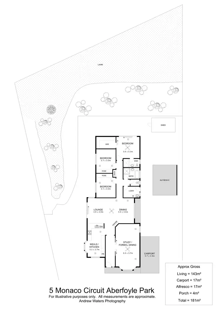 Floorplan of Homely house listing, 5 Monaco Circuit, Aberfoyle Park SA 5159