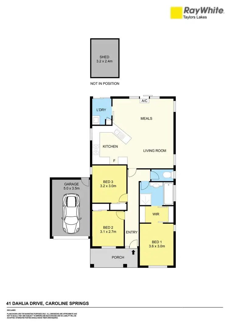 Floorplan of Homely house listing, 41 Dahlia Drive, Caroline Springs VIC 3023