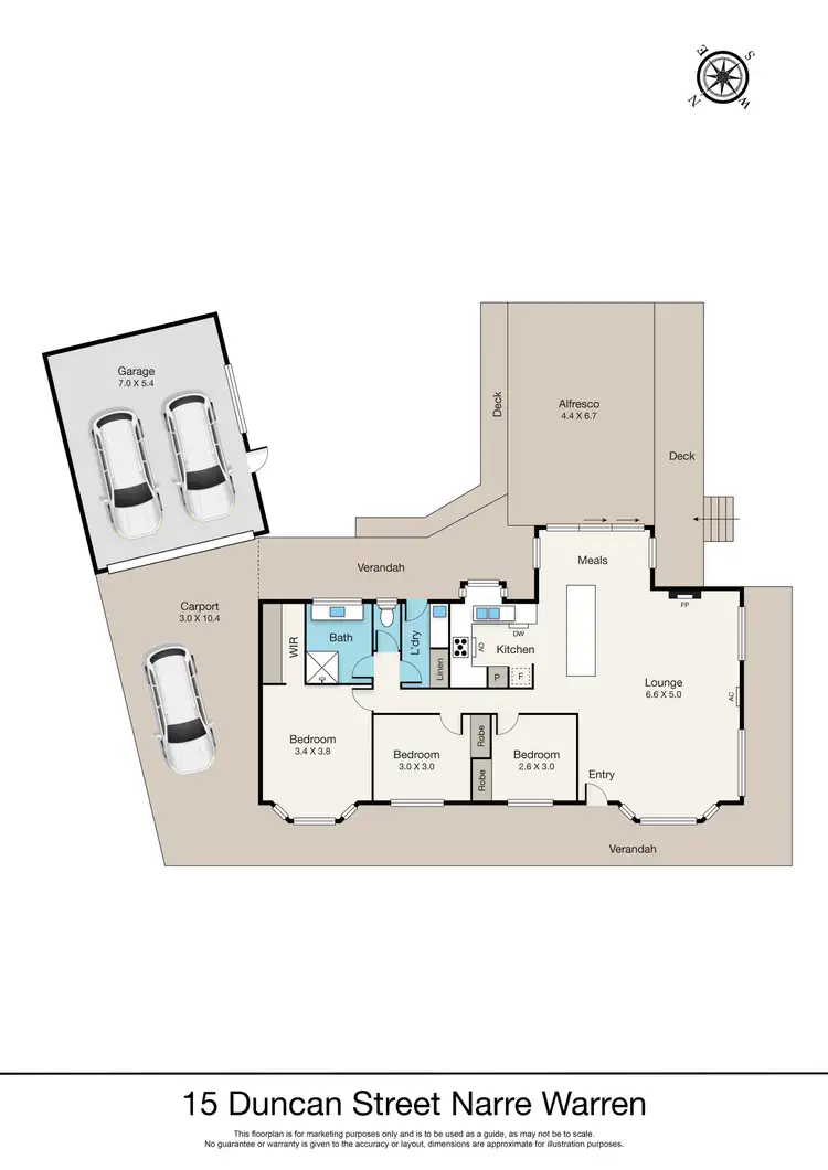 Floorplan of Homely house listing, 15 Duncan Street, Narre Warren VIC 3805