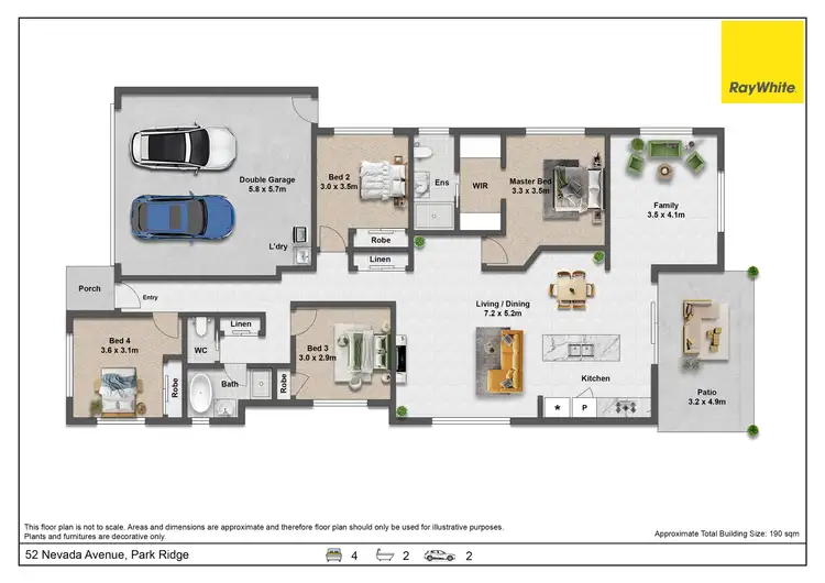 Floorplan of Homely house listing, 52 Nevada Road, Park Ridge QLD 4125