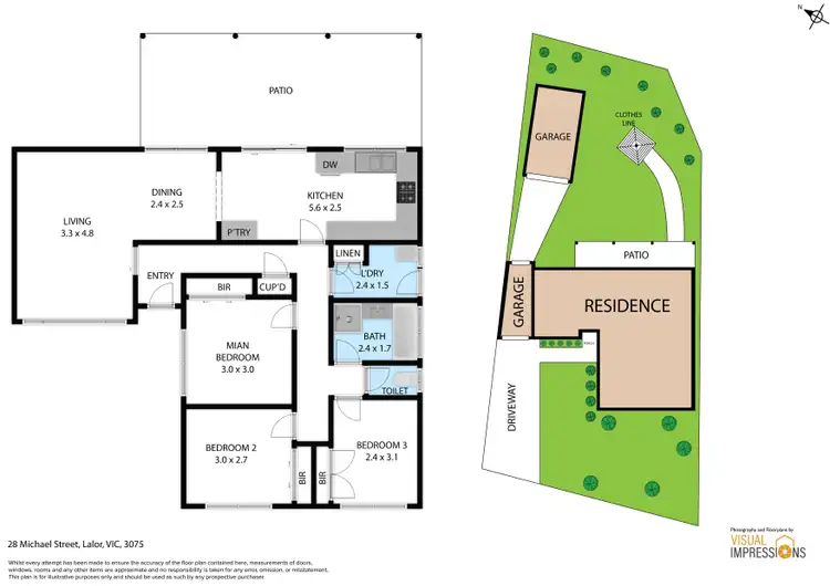 Floorplan of Homely house listing, 28 Michael Street, Lalor VIC 3075