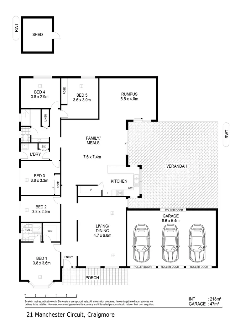 Floorplan of Homely house listing, 21 Manchester Circuit, Craigmore SA 5114
