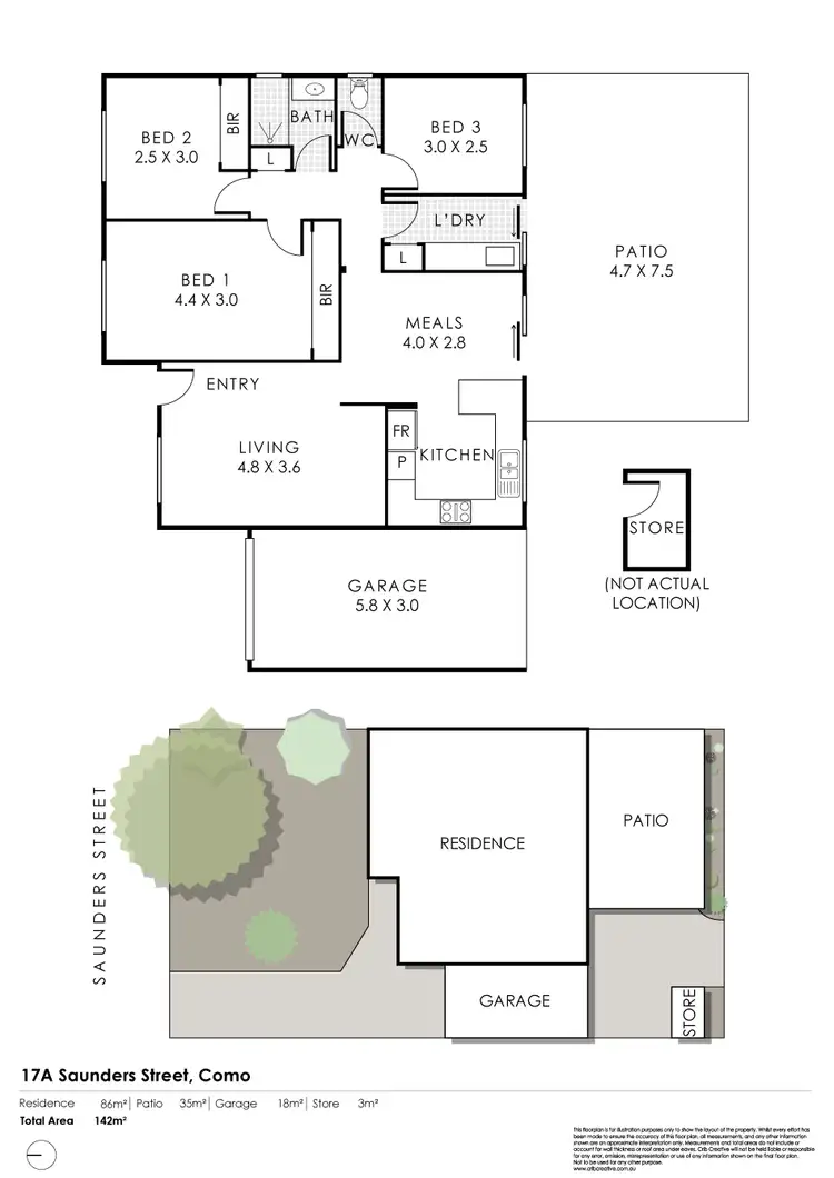 Floorplan of Homely house listing, 17A Saunders Street, Como WA 6152