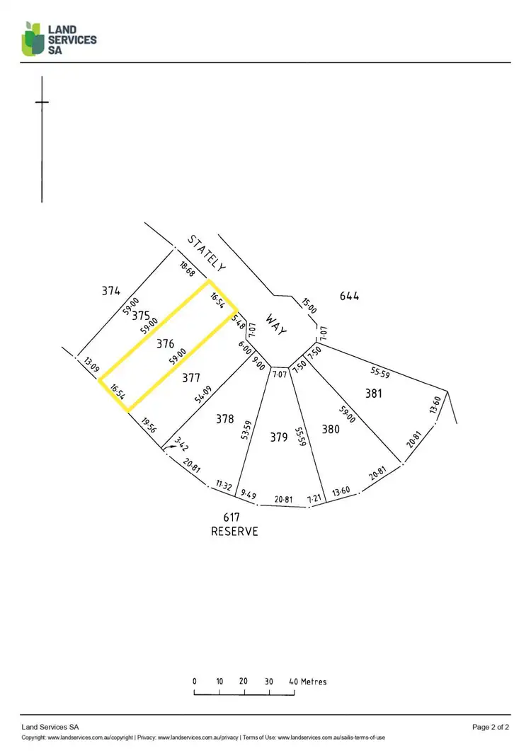 Floorplan of Homely land listing, 70 Stately Way, Wallaroo SA 5556