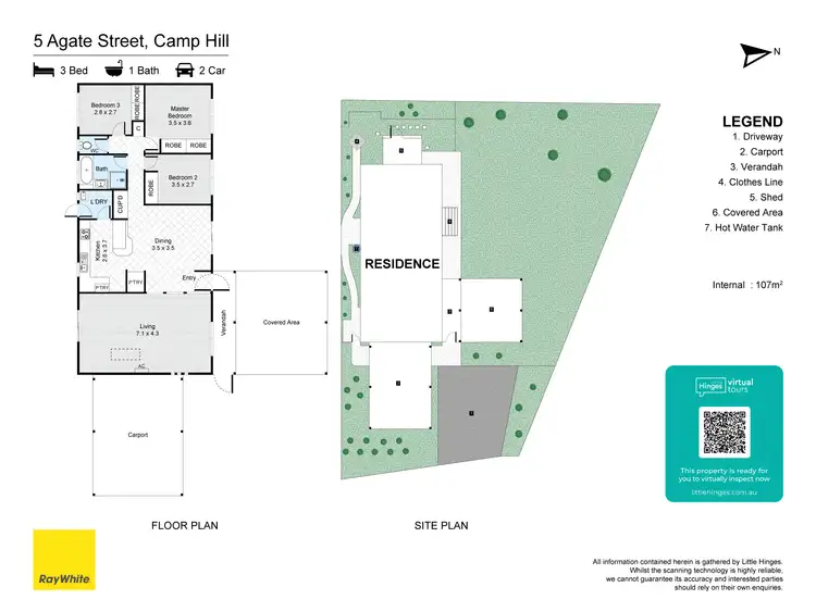 Floorplan of Homely house listing, 5 Agate Street, Camp Hill QLD 4152