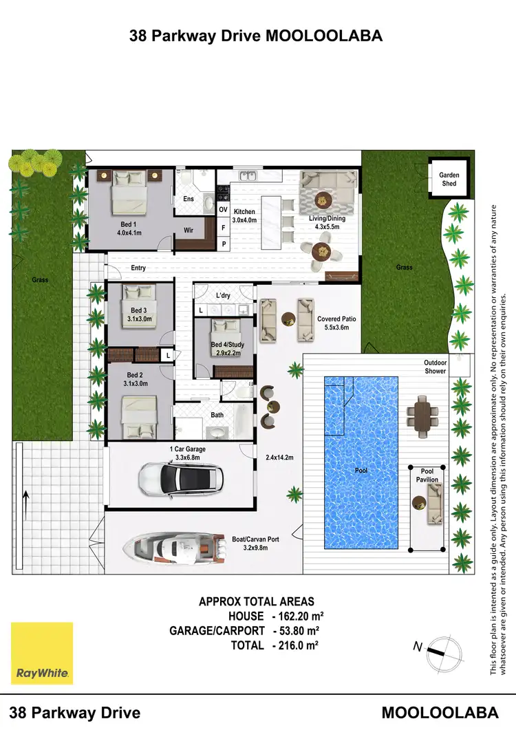 Floorplan of Homely house listing, 38 Parkway Drive, Mooloolaba QLD 4557