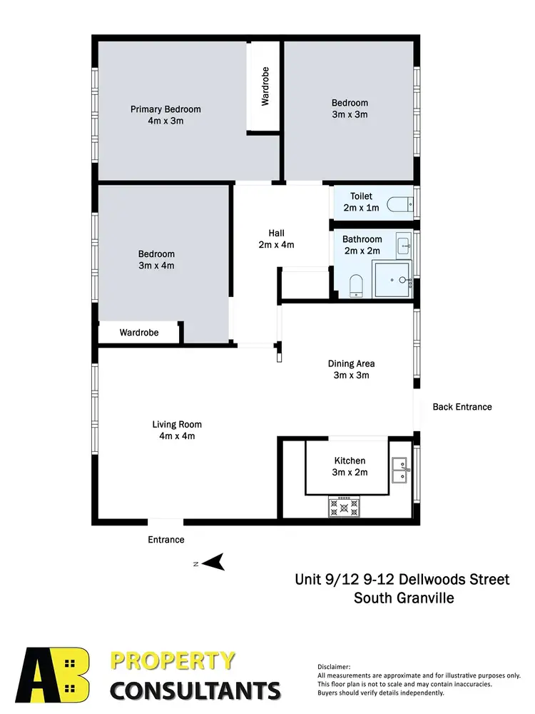 Floorplan of Homely unit listing, 9/12 Dellwood street, South Granville NSW 2142