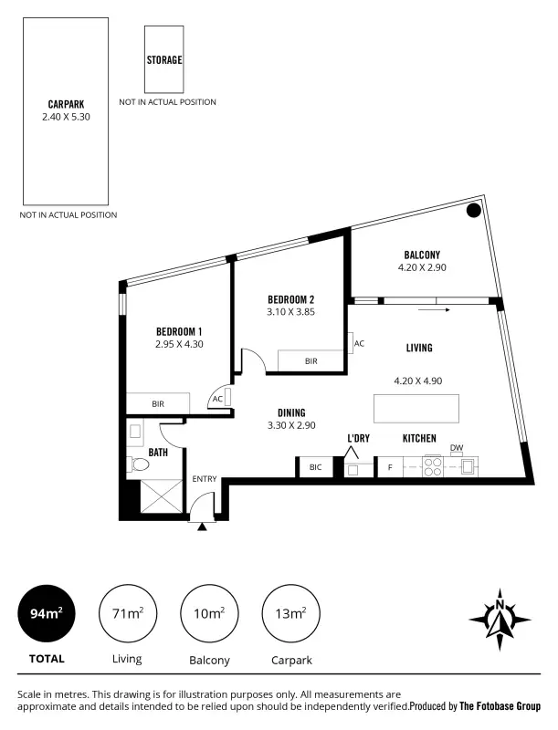 Floorplan of Homely apartment listing, 1306/421 King William Street, Adelaide SA 5000