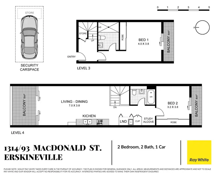 Floorplan of Homely apartment listing, 1314/93 Macdonald Street, Erskineville NSW 2043