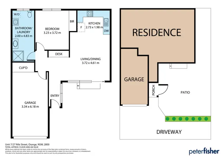 Floorplan of Homely townhouse listing, 7/27 Nile Street, Orange NSW 2800