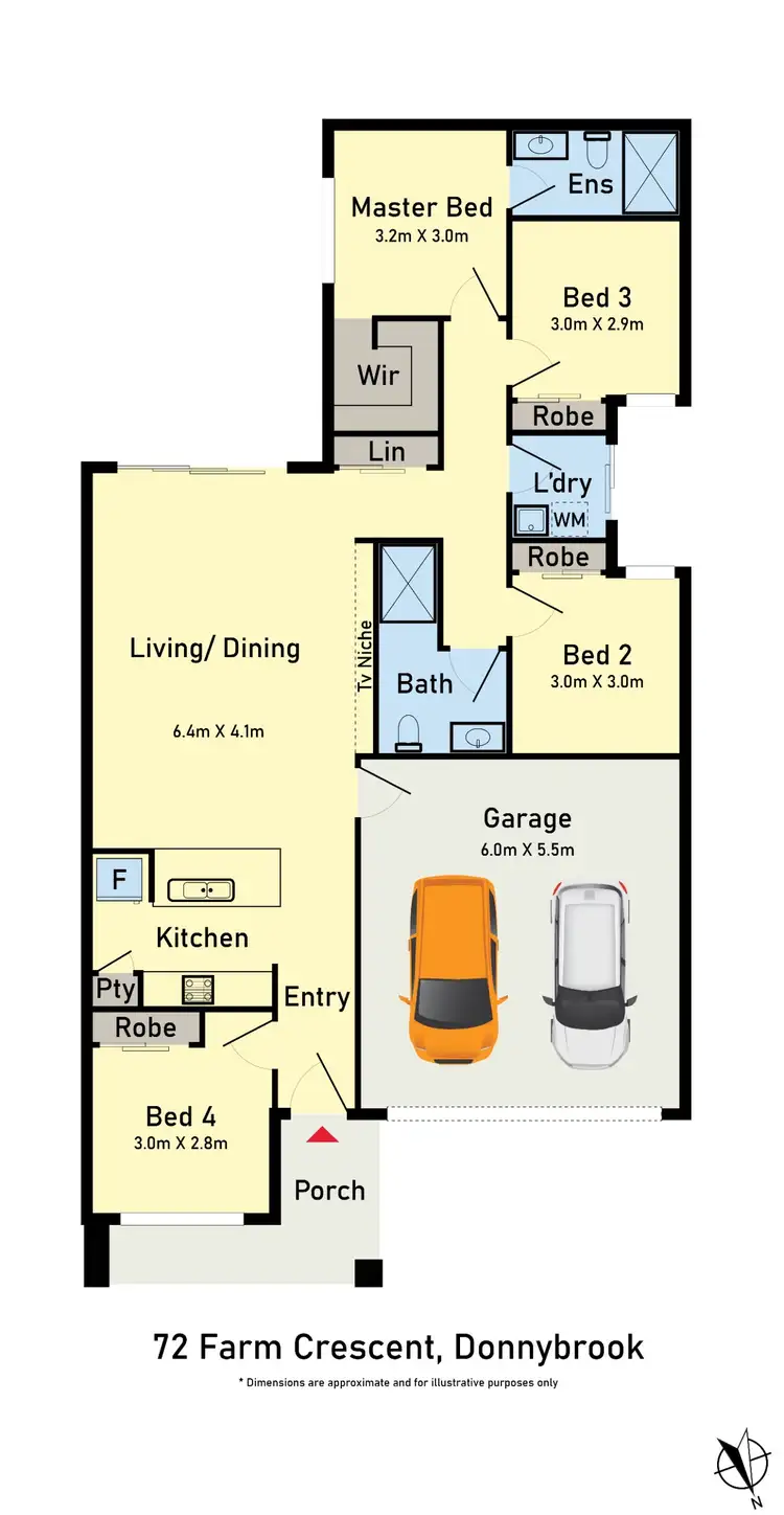 Floorplan of Homely house listing, 72 Farm Crescent, Donnybrook VIC 3064
