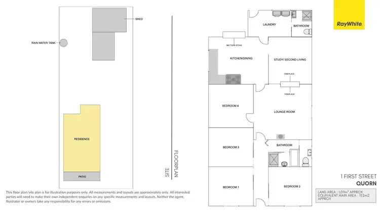 Floorplan of Homely other listing, 1 First Street, Quorn SA 5433