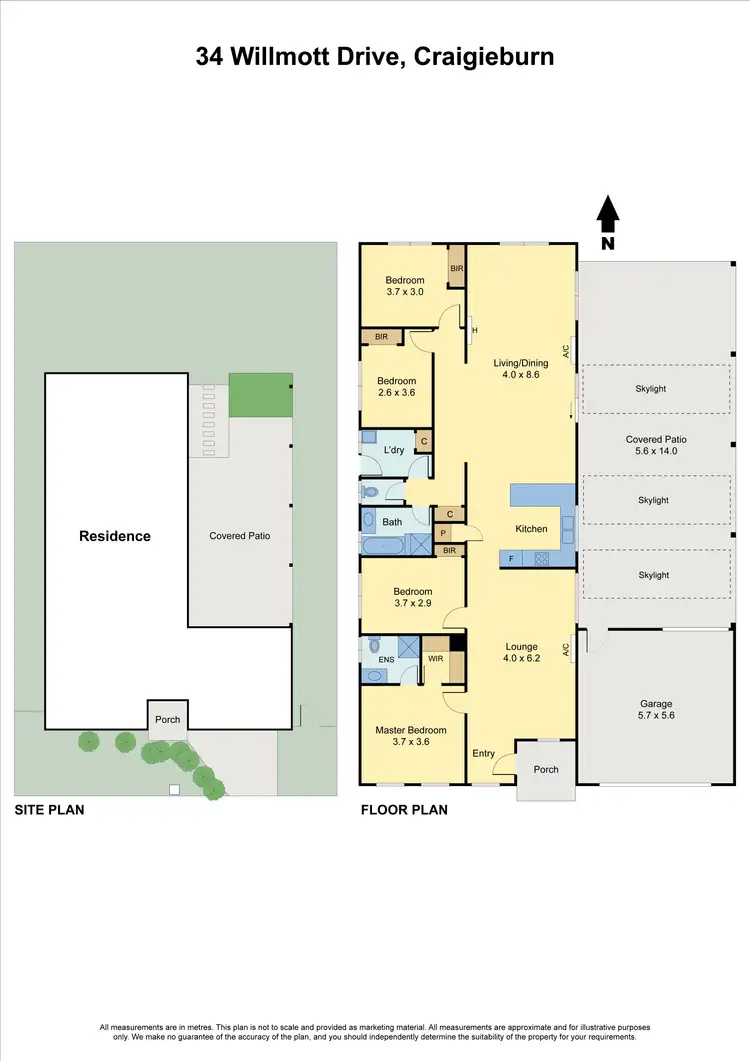 Floorplan of Homely house listing, 34 Willmott Drive, Craigieburn VIC 3064