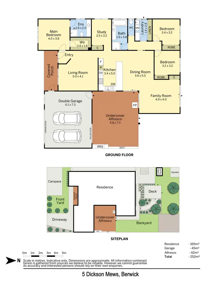 Floorplan of Homely house listing, 5 Dickson Mews, Berwick VIC 3806