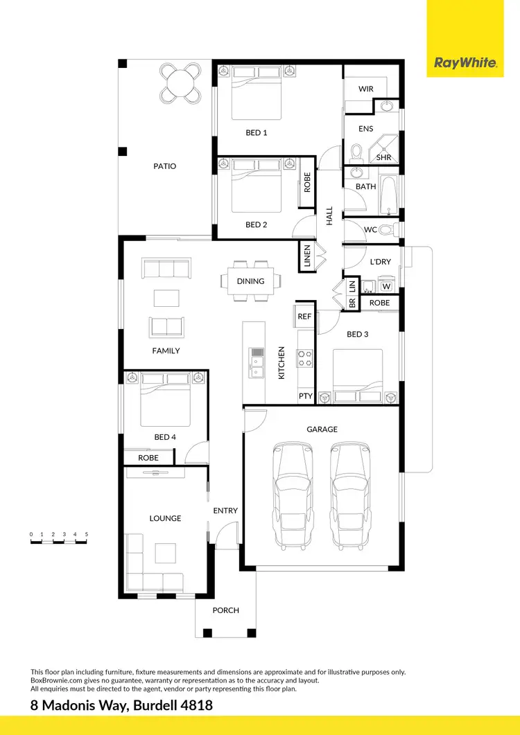 Floorplan of Homely house listing, 8 Madonis Way, Burdell QLD 4818