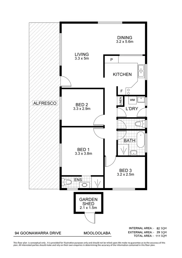 Floorplan of Homely house listing, 94 Goonawarra Drive, Mooloolaba QLD 4557