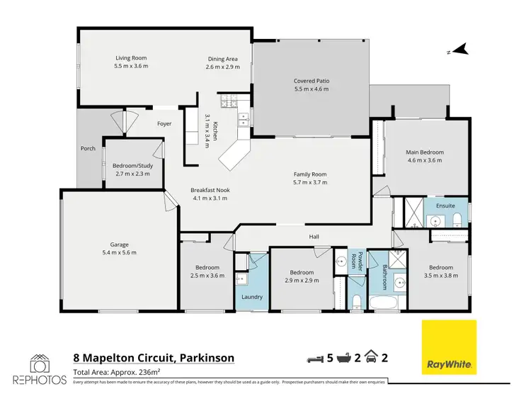 Floorplan of Homely house listing, 8 Mapelton Circuit, Parkinson QLD 4115
