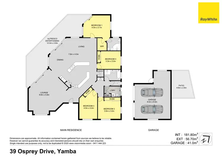 Floorplan of Homely house listing, 39 Osprey Drive, Yamba NSW 2464