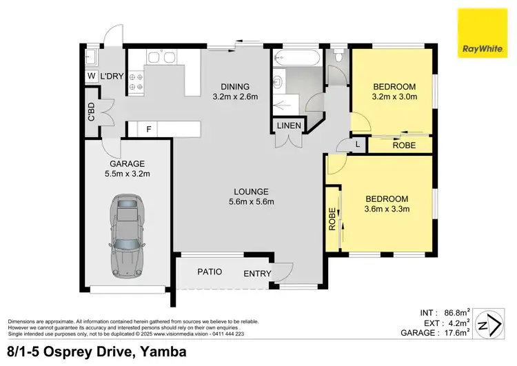 Floorplan of Homely unit listing, 8/1-5 Osprey Drive, Yamba NSW 2464