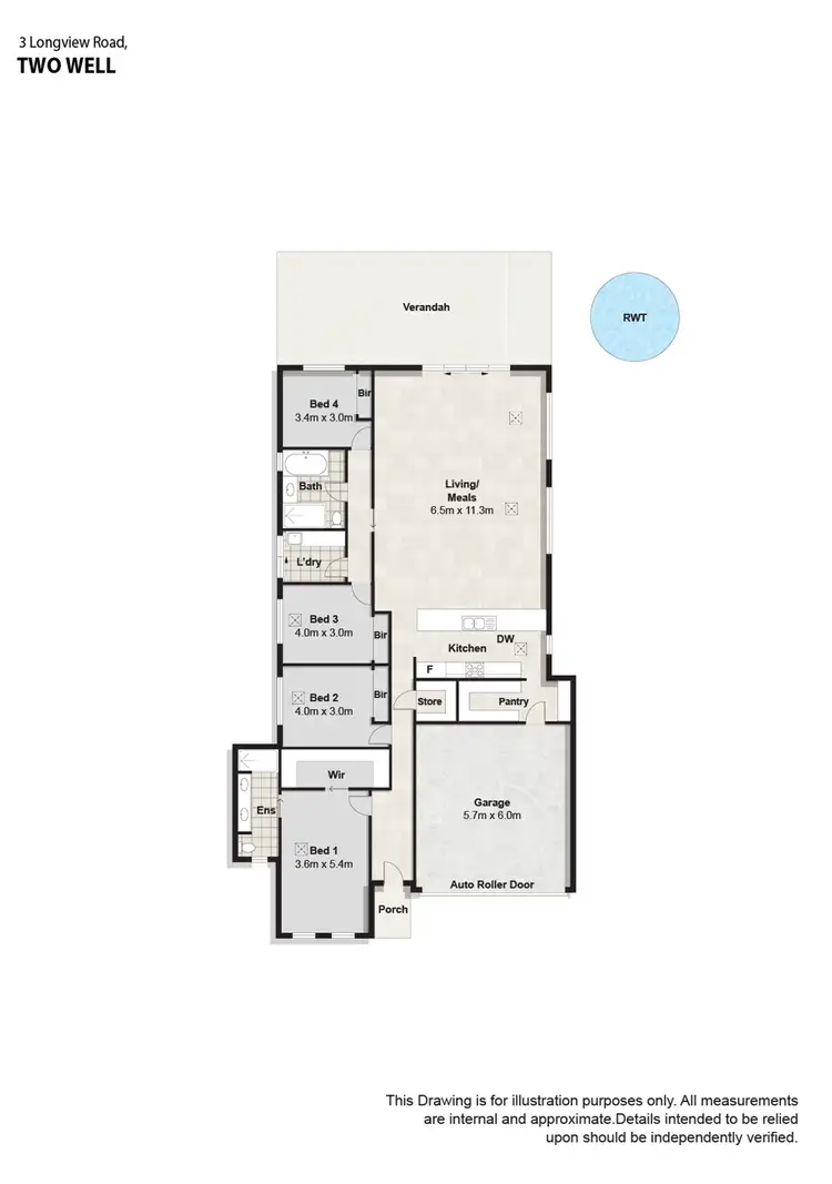 Floorplan of Homely house listing, 3 Longview Road, Two Wells SA 5501