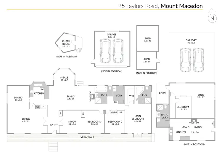 Floorplan of Homely house listing, 25 Taylors Road, Mount Macedon VIC 3441