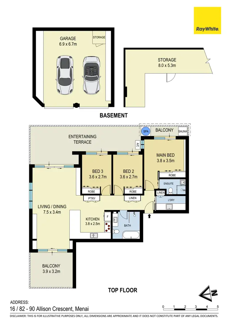 Floorplan of Homely apartment listing, 16/82-90 Allison Crescent, Menai NSW 2234
