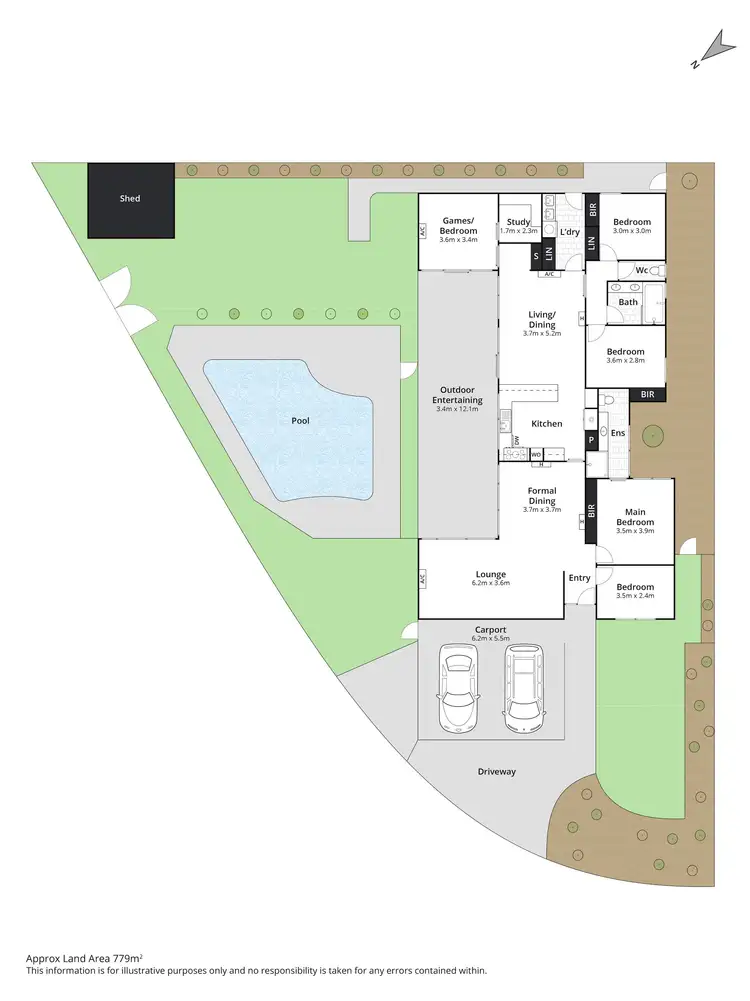 Floorplan of Homely house listing, 1 Rigel Road, Lara VIC 3212