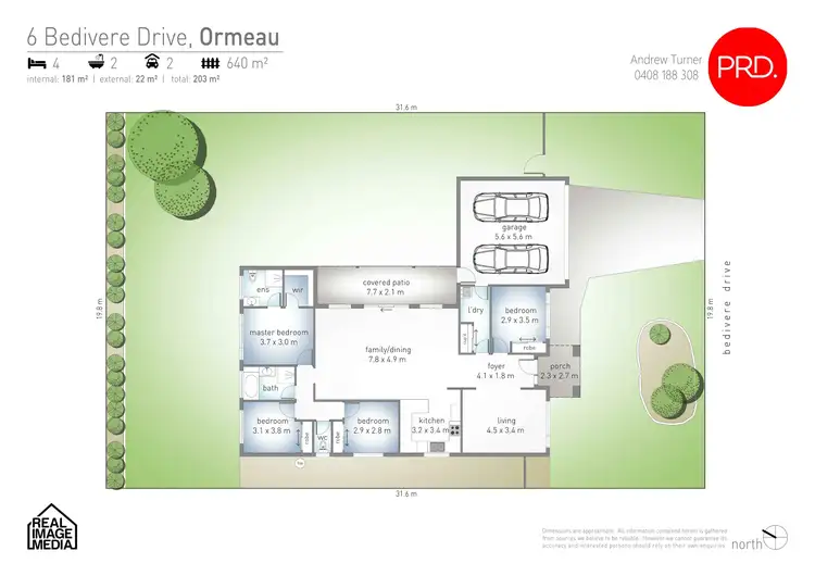 Floorplan of Homely house listing, 6 Bedivere Drive, Ormeau QLD 4208