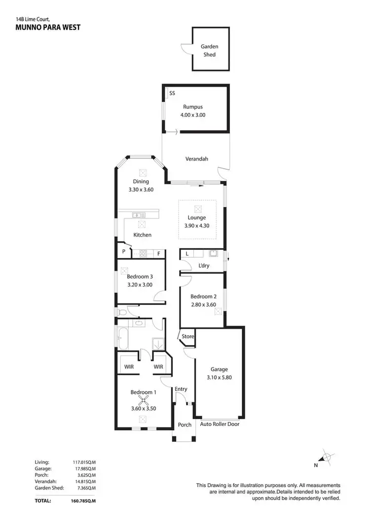 Floorplan of Homely house listing, 14B Lime Court, Munno Para West SA 5115