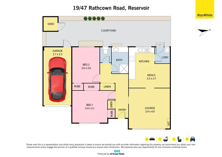 Floorplan of Homely unit listing, 19/47 Rathcown Road, Reservoir VIC 3073