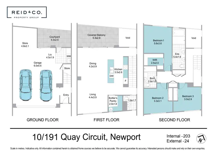 Floorplan of Homely townhouse listing, 10/191 Quay Circuit, Newport QLD 4020