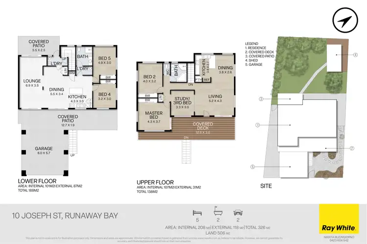 Floorplan of Homely house listing, 10 Joseph Street, Runaway Bay QLD 4216