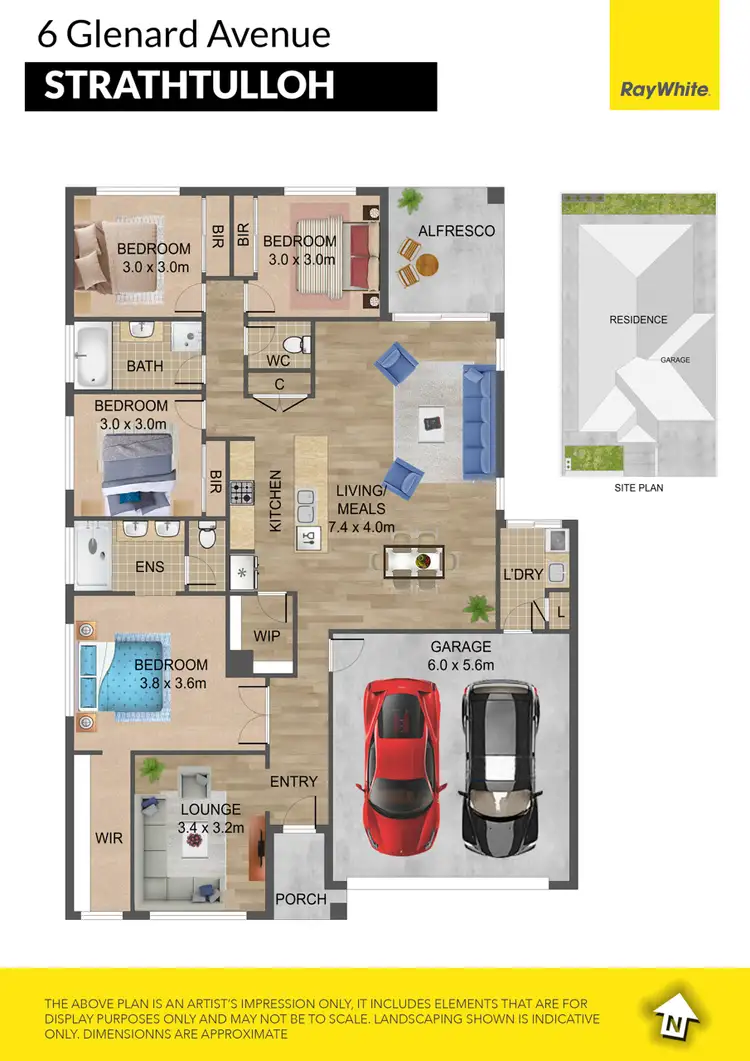 Floorplan of Homely house listing, 6 Glenard Avenue, Strathtulloh VIC 3338