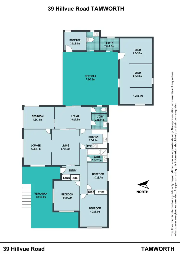 Floorplan of Homely house listing, 39 Hillvue Road, Tamworth NSW 2340