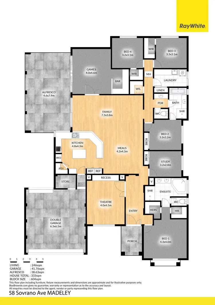 Floorplan of Homely other listing, 58 Sovrano Avenue, Madeley WA 6065