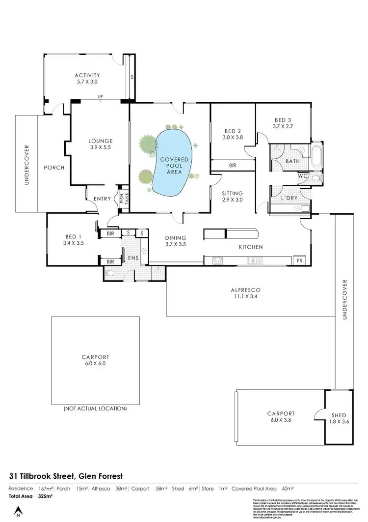 Floorplan of Homely house listing, 31 Tillbrook Street, Glen Forrest WA 6071